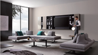 Sky City Fabric Movable Backrest Sofa