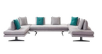 Sky City Fabric Movable Backrest Sofa