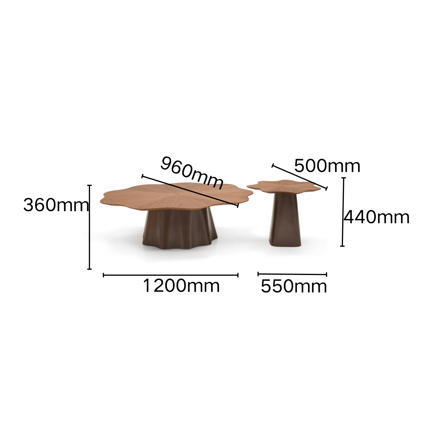 Blooming · Wood Charm" Coffee Table Set