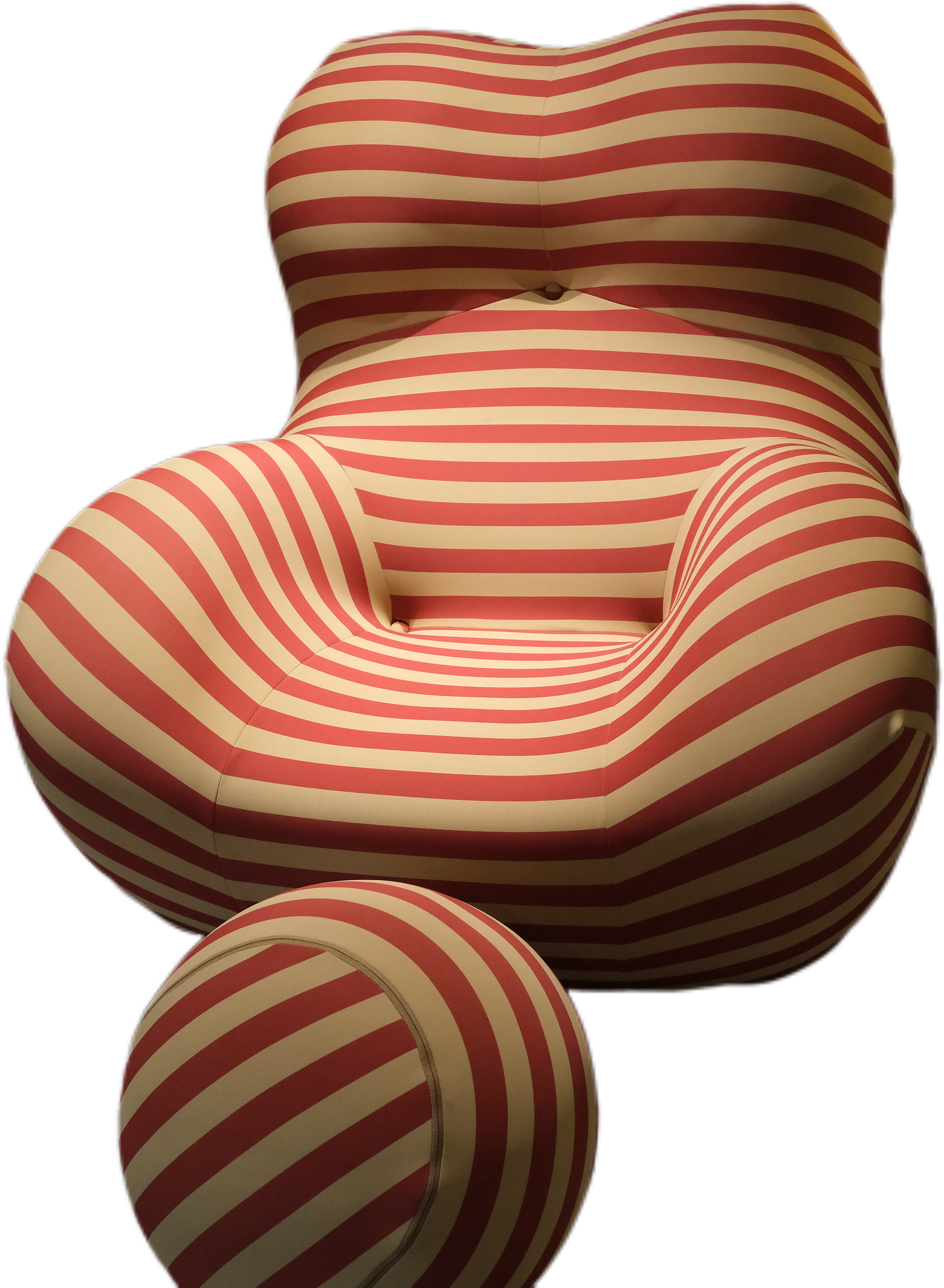 Mother hugs sofa