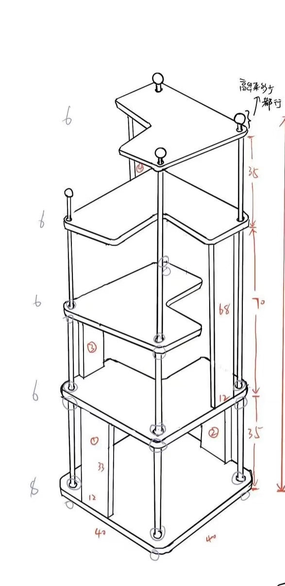 Co-Living Shelf多功能置物架
